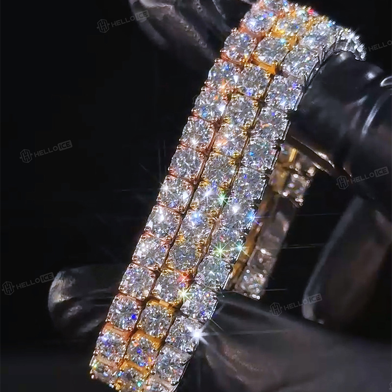 2mm/3mm/4mm/5mm/6.5mm 925 Silver & VVS1 Moissanite Tennis Bracelet